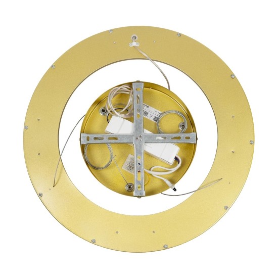 GLOBOSTAR® SALEM 61243 Μοντέρνο Κρεμαστό Φωτιστικό Οροφής LED 75W 8625lm 120° AC 220-240V IP20 Ρυθμιζόμενο Λευκό CCT με Χειριστήριο από 2700K έως 6000K Dimmable - Lumileds SMD Chip - Χρυσό - Μ45 x Π45 x Υ6cm - 3 Χρόνια Εγγύηση GLOBOSTAR® SALEM 61243 Μοντέρνο Κρεμαστό Φωτιστικό Οροφής LED 75W 8625lm 120° AC 220-240V IP20 Ρυθμιζόμενο Λευκό CCT με Χειριστήριο από 2700K έως 6000K Dimmable - Lumileds SMD Chip - Χρυσό - Μ45 x Π45 x Υ6cm - 3 Χρόνια Εγγύηση