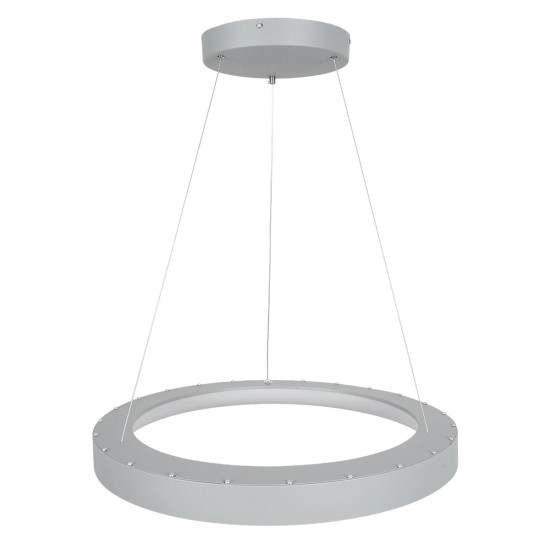 GLOBOSTAR® SALEM 61246 Μοντέρνο Κρεμαστό Φωτιστικό Οροφής LED 105W 12075lm 120° AC 220-240V IP20 Ρυθμιζόμενο Λευκό CCT με Χειριστήριο από 2700K έως 6000K Dimmable - Lumileds SMD Chip - Γκρι - Μ60 x Π60 x Υ6cm - 3 Χρόνια Εγγύηση GLOBOSTAR® SALEM 61246 Μοντέρνο Κρεμαστό Φωτιστικό Οροφής LED 105W 12075lm 120° AC 220-240V IP20 Ρυθμιζόμενο Λευκό CCT με Χειριστήριο από 2700K έως 6000K Dimmable - Lumileds SMD Chip - Γκρι - Μ60 x Π60 x Υ6cm - 3 Χρόνια Εγγύηση