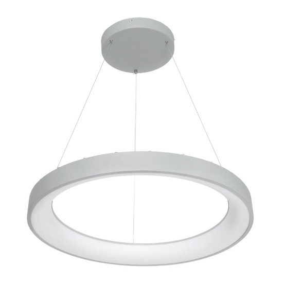 GLOBOSTAR® SALEM 61246 Μοντέρνο Κρεμαστό Φωτιστικό Οροφής LED 105W 12075lm 120° AC 220-240V IP20 Ρυθμιζόμενο Λευκό CCT με Χειριστήριο από 2700K έως 6000K Dimmable - Lumileds SMD Chip - Γκρι - Μ60 x Π60 x Υ6cm - 3 Χρόνια Εγγύηση GLOBOSTAR® SALEM 61246 Μοντέρνο Κρεμαστό Φωτιστικό Οροφής LED 105W 12075lm 120° AC 220-240V IP20 Ρυθμιζόμενο Λευκό CCT με Χειριστήριο από 2700K έως 6000K Dimmable - Lumileds SMD Chip - Γκρι - Μ60 x Π60 x Υ6cm - 3 Χρόνια Εγγύηση