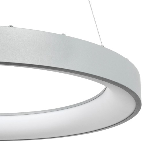 GLOBOSTAR® SALEM 61246 Μοντέρνο Κρεμαστό Φωτιστικό Οροφής LED 105W 12075lm 120° AC 220-240V IP20 Ρυθμιζόμενο Λευκό CCT με Χειριστήριο από 2700K έως 6000K Dimmable - Lumileds SMD Chip - Γκρι - Μ60 x Π60 x Υ6cm - 3 Χρόνια Εγγύηση GLOBOSTAR® SALEM 61246 Μοντέρνο Κρεμαστό Φωτιστικό Οροφής LED 105W 12075lm 120° AC 220-240V IP20 Ρυθμιζόμενο Λευκό CCT με Χειριστήριο από 2700K έως 6000K Dimmable - Lumileds SMD Chip - Γκρι - Μ60 x Π60 x Υ6cm - 3 Χρόνια Εγγύηση