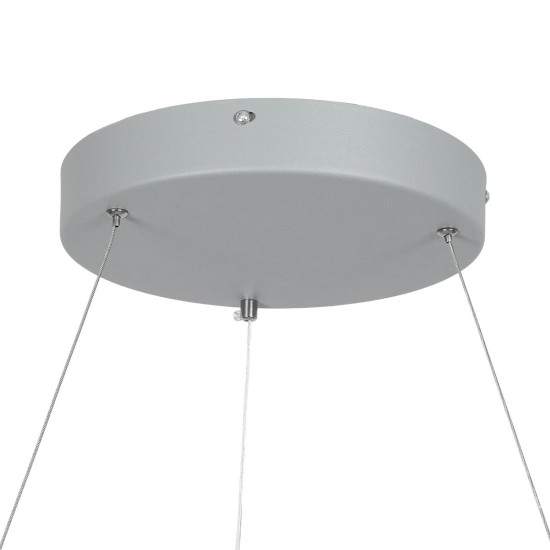 GLOBOSTAR® SALEM 61246 Μοντέρνο Κρεμαστό Φωτιστικό Οροφής LED 105W 12075lm 120° AC 220-240V IP20 Ρυθμιζόμενο Λευκό CCT με Χειριστήριο από 2700K έως 6000K Dimmable - Lumileds SMD Chip - Γκρι - Μ60 x Π60 x Υ6cm - 3 Χρόνια Εγγύηση GLOBOSTAR® SALEM 61246 Μοντέρνο Κρεμαστό Φωτιστικό Οροφής LED 105W 12075lm 120° AC 220-240V IP20 Ρυθμιζόμενο Λευκό CCT με Χειριστήριο από 2700K έως 6000K Dimmable - Lumileds SMD Chip - Γκρι - Μ60 x Π60 x Υ6cm - 3 Χρόνια Εγγύηση