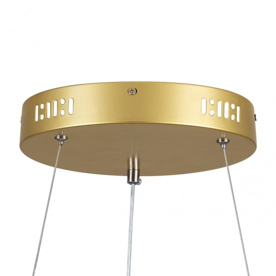 GLOBOSTAR® SALEM 61247 Μοντέρνο Κρεμαστό Φωτιστικό Οροφής LED 105W 12075lm 120° AC 220-240V IP20 Ρυθμιζόμενο Λευκό CCT με Χειριστήριο από 2700K έως 6000K Dimmable - Lumileds SMD Chip - Χρυσό - Μ60 x Π60 x Υ6cm - 3 Χρόνια Εγγύηση GLOBOSTAR® SALEM 61247 Μοντέρνο Κρεμαστό Φωτιστικό Οροφής LED 105W 12075lm 120° AC 220-240V IP20 Ρυθμιζόμενο Λευκό CCT με Χειριστήριο από 2700K έως 6000K Dimmable - Lumileds SMD Chip - Χρυσό - Μ60 x Π60 x Υ6cm - 3 Χρόνια Εγγύηση