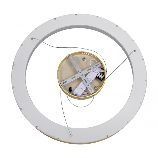 GLOBOSTAR® SALEM 61247 Μοντέρνο Κρεμαστό Φωτιστικό Οροφής LED 105W 12075lm 120° AC 220-240V IP20 Ρυθμιζόμενο Λευκό CCT με Χειριστήριο από 2700K έως 6000K Dimmable - Lumileds SMD Chip - Χρυσό - Μ60 x Π60 x Υ6cm - 3 Χρόνια Εγγύηση GLOBOSTAR® SALEM 61247 Μοντέρνο Κρεμαστό Φωτιστικό Οροφής LED 105W 12075lm 120° AC 220-240V IP20 Ρυθμιζόμενο Λευκό CCT με Χειριστήριο από 2700K έως 6000K Dimmable - Lumileds SMD Chip - Χρυσό - Μ60 x Π60 x Υ6cm - 3 Χρόνια Εγγύηση