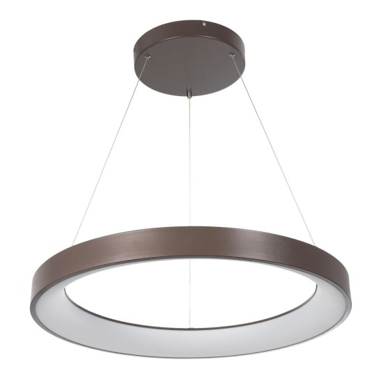GLOBOSTAR® SALEM 61248 Μοντέρνο Κρεμαστό Φωτιστικό Οροφής LED 105W 12075lm 120° AC 220-240V IP20 Ρυθμιζόμενο Λευκό CCT με Χειριστήριο από 2700K έως 6000K Dimmable - Lumileds SMD Chip - Καφέ Ματ - Μ60 x Π60 x Υ6cm - 3 Χρόνια Εγγύηση GLOBOSTAR® SALEM 61248 Μοντέρνο Κρεμαστό Φωτιστικό Οροφής LED 105W 12075lm 120° AC 220-240V IP20 Ρυθμιζόμενο Λευκό CCT με Χειριστήριο από 2700K έως 6000K Dimmable - Lumileds SMD Chip - Καφέ Ματ - Μ60 x Π60 x Υ6cm - 3 Χρόνια Εγγύηση