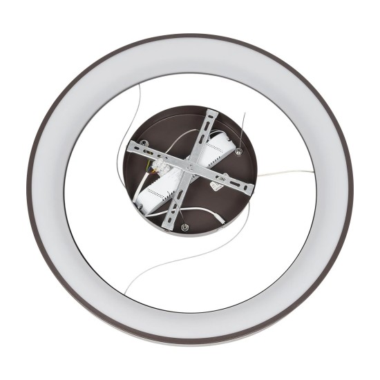 GLOBOSTAR® SALEM 61248 Μοντέρνο Κρεμαστό Φωτιστικό Οροφής LED 105W 12075lm 120° AC 220-240V IP20 Ρυθμιζόμενο Λευκό CCT με Χειριστήριο από 2700K έως 6000K Dimmable - Lumileds SMD Chip - Καφέ Ματ - Μ60 x Π60 x Υ6cm - 3 Χρόνια Εγγύηση GLOBOSTAR® SALEM 61248 Μοντέρνο Κρεμαστό Φωτιστικό Οροφής LED 105W 12075lm 120° AC 220-240V IP20 Ρυθμιζόμενο Λευκό CCT με Χειριστήριο από 2700K έως 6000K Dimmable - Lumileds SMD Chip - Καφέ Ματ - Μ60 x Π60 x Υ6cm - 3 Χρόνια Εγγύηση