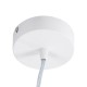 GLOBOSTAR® BARON 61252 Μοντέρνο Κρεμαστό Φωτιστικό Οροφής LED 12W 1440lm 120° AC 220-240V IP20 Ρυθμιζόμενο Λευκό CCT με On/Off 2700K/4500K/6000K - Lumileds SMD Chip - Λευκό Ματ - Μ25 x Π25 x Υ8cm - 3 Χρόνια Εγγύηση