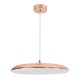 GLOBOSTAR® BARON 61256 Μοντέρνο Κρεμαστό Φωτιστικό Οροφής LED 24W 2880lm 120° AC 220-240V IP20 Ρυθμιζόμενο Λευκό CCT με On/Off 2700K/4500K/6000K - Lumileds SMD Chip - Ροζ Χρυσό - Μ40 x Π40 x Υ10cm - 3 Χρόνια Εγγύηση