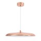 GLOBOSTAR® BARON 61256 Μοντέρνο Κρεμαστό Φωτιστικό Οροφής LED 24W 2880lm 120° AC 220-240V IP20 Ρυθμιζόμενο Λευκό CCT με On/Off 2700K/4500K/6000K - Lumileds SMD Chip - Ροζ Χρυσό - Μ40 x Π40 x Υ10cm - 3 Χρόνια Εγγύηση