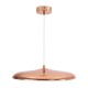 GLOBOSTAR® BARON 61256 Μοντέρνο Κρεμαστό Φωτιστικό Οροφής LED 24W 2880lm 120° AC 220-240V IP20 Ρυθμιζόμενο Λευκό CCT με On/Off 2700K/4500K/6000K - Lumileds SMD Chip - Ροζ Χρυσό - Μ40 x Π40 x Υ10cm - 3 Χρόνια Εγγύηση