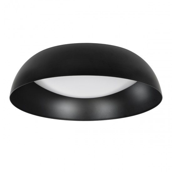 GLOBOSTAR® ANATOLIA 61261 Μοντέρνο Φωτιστικό Οροφής LED 60W 6900lm 120° AC 220-240V IP20 Ρυθμιζόμενο Λευκό CCT με Χειριστήριο από 2700K έως 6000K Dimmable - Lumileds SMD Chip - Μαύρο Ματ - Μ43 x Π43 x Υ11cm - 3 Χρόνια Εγγύηση