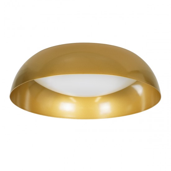 GLOBOSTAR® ANATOLIA 61263 Μοντέρνο Φωτιστικό Οροφής LED 60W 6900lm 120° AC 220-240V IP20 Ρυθμιζόμενο Λευκό CCT με Χειριστήριο από 2700K έως 6000K Dimmable - Lumileds SMD Chip - Χρυσό - Μ43 x Π43 x Υ11cm - 3 Χρόνια Εγγύηση