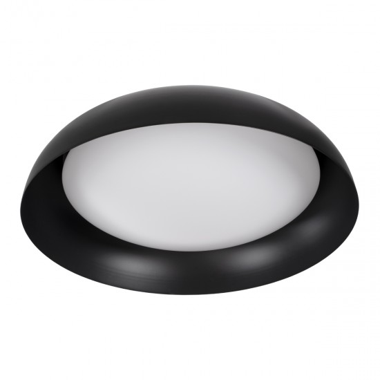GLOBOSTAR® ANATOLIA 61264 Μοντέρνο Φωτιστικό Οροφής LED 75W 8625lm 120° AC 220-240V IP20 Ρυθμιζόμενο Λευκό CCT με Χειριστήριο από 2700K έως 6000K Dimmable - Lumileds SMD Chip - Μαύρο Ματ - Μ60 x Π60 x Υ13cm - 3 Χρόνια Εγγύηση