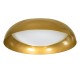 GLOBOSTAR® ANATOLIA 61266 Μοντέρνο Φωτιστικό Οροφής LED 75W 8625lm 120° AC 220-240V IP20 Ρυθμιζόμενο Λευκό CCT με Χειριστήριο από 2700K έως 6000K Dimmable - Lumileds SMD Chip - Χρυσό - Μ60 x Π60 x Υ13cm - 3 Χρόνια Εγγύηση