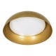 GLOBOSTAR® ANATOLIA 61266 Μοντέρνο Φωτιστικό Οροφής LED 75W 8625lm 120° AC 220-240V IP20 Ρυθμιζόμενο Λευκό CCT με Χειριστήριο από 2700K έως 6000K Dimmable - Lumileds SMD Chip - Χρυσό - Μ60 x Π60 x Υ13cm - 3 Χρόνια Εγγύηση