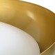 GLOBOSTAR® ANATOLIA 61266 Μοντέρνο Φωτιστικό Οροφής LED 75W 8625lm 120° AC 220-240V IP20 Ρυθμιζόμενο Λευκό CCT με Χειριστήριο από 2700K έως 6000K Dimmable - Lumileds SMD Chip - Χρυσό - Μ60 x Π60 x Υ13cm - 3 Χρόνια Εγγύηση