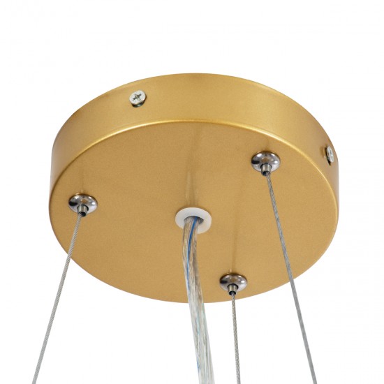 GLOBOSTAR® ANATOLIA 61268 Μοντέρνο Κρεμαστό Φωτιστικό Οροφής LED 60W 6900lm 120° AC 220-240V IP20 Ρυθμιζόμενο Λευκό CCT με Χειριστήριο από 2700K έως 6000K Dimmable - Lumileds SMD Chip - Χρυσό - Μ43 x Π43 x Υ11cm - 3 Χρόνια Εγγύηση GLOBOSTAR® ANATOLIA 61268 Μοντέρνο Κρεμαστό Φωτιστικό Οροφής LED 60W 6900lm 120° AC 220-240V IP20 Ρυθμιζόμενο Λευκό CCT με Χειριστήριο από 2700K έως 6000K Dimmable - Lumileds SMD Chip - Χρυσό - Μ43 x Π43 x Υ11cm - 3 Χρόνια Εγγύηση