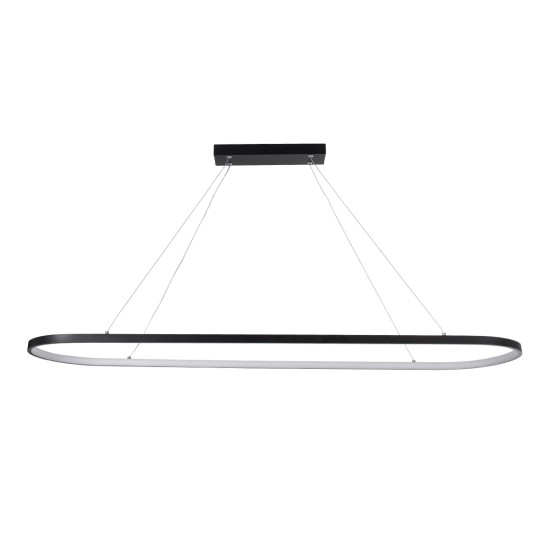GLOBOSTAR® BOLIVAR 61271 Μοντέρνο Κρεμαστό Φωτιστικό Οροφής LED 54W 5400lm 360° AC 220-240V IP20 Ρυθμιζόμενο Λευκό CCT με Χειριστήριο από 2700K έως 6000K Dimmable - Lumileds SMD Chip - Μαύρο Ματ - Μ120 x Π30 x Υ2cm - 3 Χρόνια Εγγύηση GLOBOSTAR® BOLIVAR 61271 Μοντέρνο Κρεμαστό Φωτιστικό Οροφής LED 54W 5400lm 360° AC 220-240V IP20 Ρυθμιζόμενο Λευκό CCT με Χειριστήριο από 2700K έως 6000K Dimmable - Lumileds SMD Chip - Μαύρο Ματ - Μ120 x Π30 x Υ2cm - 3 Χρόνια Εγγύηση