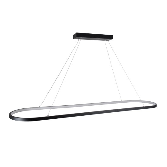 GLOBOSTAR® BOLIVAR 61271 Μοντέρνο Κρεμαστό Φωτιστικό Οροφής LED 54W 5400lm 360° AC 220-240V IP20 Ρυθμιζόμενο Λευκό CCT με Χειριστήριο από 2700K έως 6000K Dimmable - Lumileds SMD Chip - Μαύρο Ματ - Μ120 x Π30 x Υ2cm - 3 Χρόνια Εγγύηση GLOBOSTAR® BOLIVAR 61271 Μοντέρνο Κρεμαστό Φωτιστικό Οροφής LED 54W 5400lm 360° AC 220-240V IP20 Ρυθμιζόμενο Λευκό CCT με Χειριστήριο από 2700K έως 6000K Dimmable - Lumileds SMD Chip - Μαύρο Ματ - Μ120 x Π30 x Υ2cm - 3 Χρόνια Εγγύηση