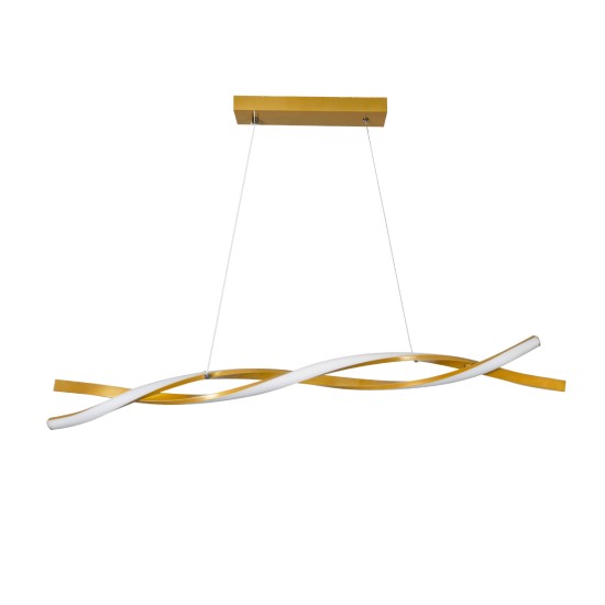 GLOBOSTAR® MORALES 61278 Μοντέρνο Κρεμαστό Φωτιστικό Οροφής LED 54W 5400lm 300° AC 220-240V IP20 Ρυθμιζόμενο Λευκό CCT με Χειριστήριο από 2700K έως 6000K Dimmable - Lumileds SMD Chip - Σατινέ Χρυσό Βούρτσας - Μ90 x Π14 x Υ14cm - 3 Χρόνια Εγγύηση GLOBOSTAR® MORALES 61278 Μοντέρνο Κρεμαστό Φωτιστικό Οροφής LED 54W 5400lm 300° AC 220-240V IP20 Ρυθμιζόμενο Λευκό CCT με Χειριστήριο από 2700K έως 6000K Dimmable - Lumileds SMD Chip - Σατινέ Χρυσό Βούρτσας - Μ90 x Π14 x Υ14cm - 3 Χρόνια Εγγύηση
