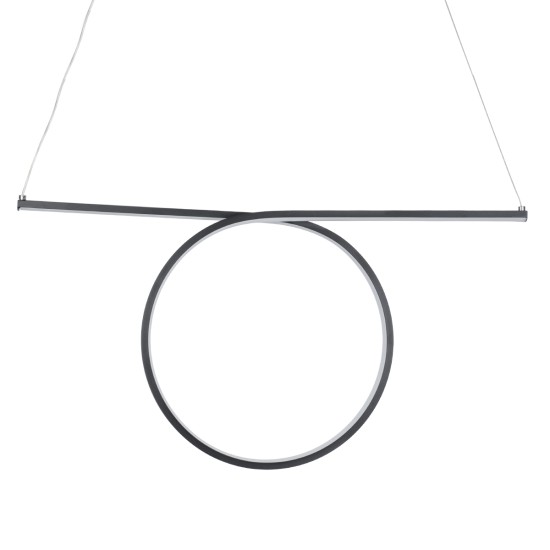 GLOBOSTAR® ROME 61294 Μοντέρνο Κρεμαστό Φωτιστικό Οροφής LED 24W 2640lm 200° AC 220-240V IP20 Ρυθμιζόμενο Λευκό CCT με On/Off 2700K/4500K/6000K - Lumileds SMD Chip - Μαύρο Ματ - Μ65.5 x Π4 x Υ33cm - 3 Χρόνια Εγγύηση GLOBOSTAR® ROME 61294 Μοντέρνο Κρεμαστό Φωτιστικό Οροφής LED 24W 2640lm 200° AC 220-240V IP20 Ρυθμιζόμενο Λευκό CCT με On/Off 2700K/4500K/6000K - Lumileds SMD Chip - Μαύρο Ματ - Μ65.5 x Π4 x Υ33cm - 3 Χρόνια Εγγύηση