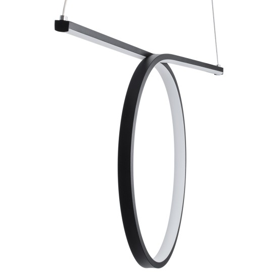 GLOBOSTAR® ROME 61294 Μοντέρνο Κρεμαστό Φωτιστικό Οροφής LED 24W 2640lm 200° AC 220-240V IP20 Ρυθμιζόμενο Λευκό CCT με On/Off 2700K/4500K/6000K - Lumileds SMD Chip - Μαύρο Ματ - Μ65.5 x Π4 x Υ33cm - 3 Χρόνια Εγγύηση GLOBOSTAR® ROME 61294 Μοντέρνο Κρεμαστό Φωτιστικό Οροφής LED 24W 2640lm 200° AC 220-240V IP20 Ρυθμιζόμενο Λευκό CCT με On/Off 2700K/4500K/6000K - Lumileds SMD Chip - Μαύρο Ματ - Μ65.5 x Π4 x Υ33cm - 3 Χρόνια Εγγύηση