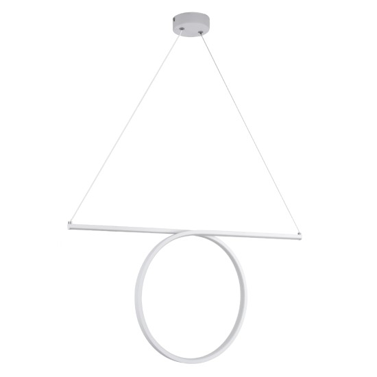GLOBOSTAR® ROME 61295 Μοντέρνο Κρεμαστό Φωτιστικό Οροφής LED 24W 2640lm 200° AC 220-240V IP20 Ρυθμιζόμενο Λευκό CCT με On/Off 2700K/4500K/6000K - Lumileds SMD Chip - Λευκό Ματ - Μ65.5 x Π4 x Υ33cm - 3 Χρόνια Εγγύηση GLOBOSTAR® ROME 61295 Μοντέρνο Κρεμαστό Φωτιστικό Οροφής LED 24W 2640lm 200° AC 220-240V IP20 Ρυθμιζόμενο Λευκό CCT με On/Off 2700K/4500K/6000K - Lumileds SMD Chip - Λευκό Ματ - Μ65.5 x Π4 x Υ33cm - 3 Χρόνια Εγγύηση