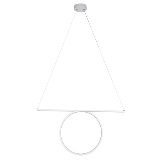 GLOBOSTAR® ROME 61295 Μοντέρνο Κρεμαστό Φωτιστικό Οροφής LED 24W 2640lm 200° AC 220-240V IP20 Ρυθμιζόμενο Λευκό CCT με On/Off 2700K/4500K/6000K - Lumileds SMD Chip - Λευκό Ματ - Μ65.5 x Π4 x Υ33cm - 3 Χρόνια Εγγύηση GLOBOSTAR® ROME 61295 Μοντέρνο Κρεμαστό Φωτιστικό Οροφής LED 24W 2640lm 200° AC 220-240V IP20 Ρυθμιζόμενο Λευκό CCT με On/Off 2700K/4500K/6000K - Lumileds SMD Chip - Λευκό Ματ - Μ65.5 x Π4 x Υ33cm - 3 Χρόνια Εγγύηση
