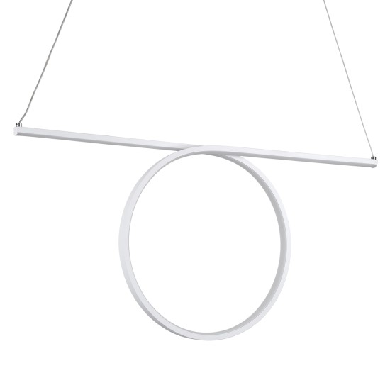 GLOBOSTAR® ROME 61295 Μοντέρνο Κρεμαστό Φωτιστικό Οροφής LED 24W 2640lm 200° AC 220-240V IP20 Ρυθμιζόμενο Λευκό CCT με On/Off 2700K/4500K/6000K - Lumileds SMD Chip - Λευκό Ματ - Μ65.5 x Π4 x Υ33cm - 3 Χρόνια Εγγύηση GLOBOSTAR® ROME 61295 Μοντέρνο Κρεμαστό Φωτιστικό Οροφής LED 24W 2640lm 200° AC 220-240V IP20 Ρυθμιζόμενο Λευκό CCT με On/Off 2700K/4500K/6000K - Lumileds SMD Chip - Λευκό Ματ - Μ65.5 x Π4 x Υ33cm - 3 Χρόνια Εγγύηση