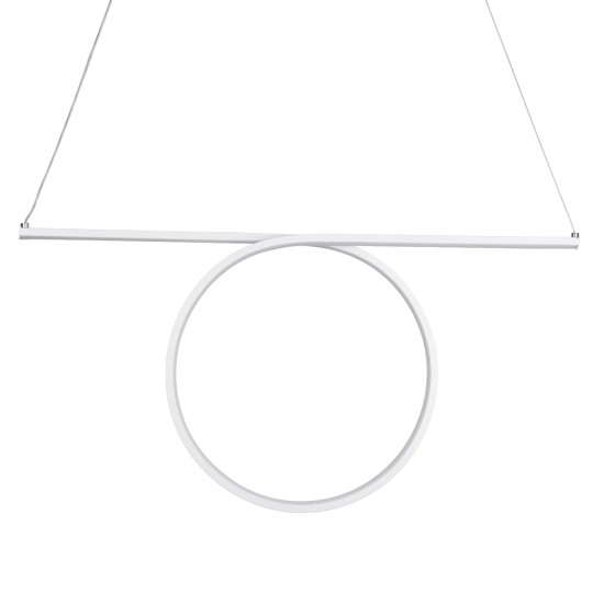 GLOBOSTAR® ROME 61295 Μοντέρνο Κρεμαστό Φωτιστικό Οροφής LED 24W 2640lm 200° AC 220-240V IP20 Ρυθμιζόμενο Λευκό CCT με On/Off 2700K/4500K/6000K - Lumileds SMD Chip - Λευκό Ματ - Μ65.5 x Π4 x Υ33cm - 3 Χρόνια Εγγύηση GLOBOSTAR® ROME 61295 Μοντέρνο Κρεμαστό Φωτιστικό Οροφής LED 24W 2640lm 200° AC 220-240V IP20 Ρυθμιζόμενο Λευκό CCT με On/Off 2700K/4500K/6000K - Lumileds SMD Chip - Λευκό Ματ - Μ65.5 x Π4 x Υ33cm - 3 Χρόνια Εγγύηση