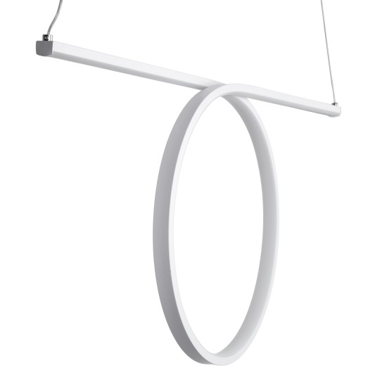 GLOBOSTAR® ROME 61295 Μοντέρνο Κρεμαστό Φωτιστικό Οροφής LED 24W 2640lm 200° AC 220-240V IP20 Ρυθμιζόμενο Λευκό CCT με On/Off 2700K/4500K/6000K - Lumileds SMD Chip - Λευκό Ματ - Μ65.5 x Π4 x Υ33cm - 3 Χρόνια Εγγύηση GLOBOSTAR® ROME 61295 Μοντέρνο Κρεμαστό Φωτιστικό Οροφής LED 24W 2640lm 200° AC 220-240V IP20 Ρυθμιζόμενο Λευκό CCT με On/Off 2700K/4500K/6000K - Lumileds SMD Chip - Λευκό Ματ - Μ65.5 x Π4 x Υ33cm - 3 Χρόνια Εγγύηση