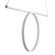 GLOBOSTAR® ROME 61295 Μοντέρνο Κρεμαστό Φωτιστικό Οροφής LED 24W 2640lm 200° AC 220-240V IP20 Ρυθμιζόμενο Λευκό CCT με On/Off 2700K/4500K/6000K - Lumileds SMD Chip - Λευκό Ματ - Μ65.5 x Π4 x Υ33cm - 3 Χρόνια Εγγύηση GLOBOSTAR® ROME 61295 Μοντέρνο Κρεμαστό Φωτιστικό Οροφής LED 24W 2640lm 200° AC 220-240V IP20 Ρυθμιζόμενο Λευκό CCT με On/Off 2700K/4500K/6000K - Lumileds SMD Chip - Λευκό Ματ - Μ65.5 x Π4 x Υ33cm - 3 Χρόνια Εγγύηση