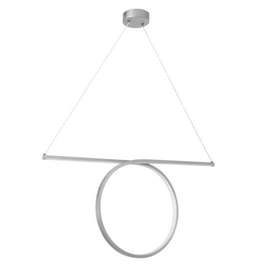 GLOBOSTAR® ROME 61296 Μοντέρνο Κρεμαστό Φωτιστικό Οροφής LED 24W 2640lm 200° AC 220-240V IP20 Ρυθμιζόμενο Λευκό CCT με On/Off 2700K/4500K/6000K - Lumileds SMD Chip - Νίκελ Βούρτσας - Μ65.5 x Π4 x Υ33cm - 3 Χρόνια Εγγύηση GLOBOSTAR® ROME 61296 Μοντέρνο Κρεμαστό Φωτιστικό Οροφής LED 24W 2640lm 200° AC 220-240V IP20 Ρυθμιζόμενο Λευκό CCT με On/Off 2700K/4500K/6000K - Lumileds SMD Chip - Νίκελ Βούρτσας - Μ65.5 x Π4 x Υ33cm - 3 Χρόνια Εγγύηση