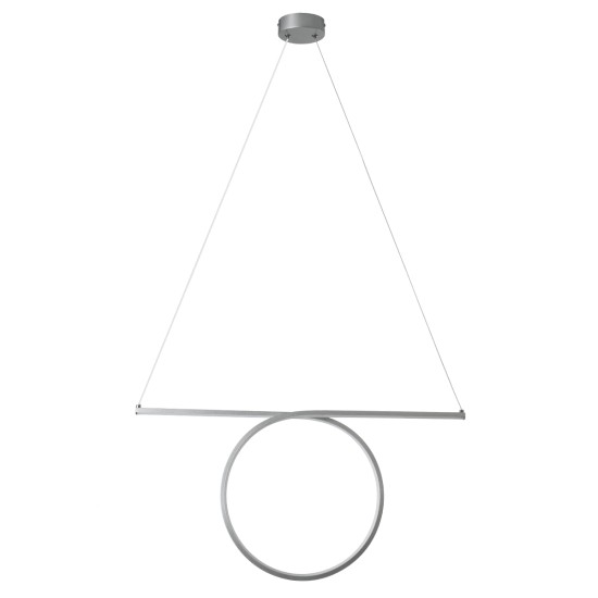 GLOBOSTAR® ROME 61296 Μοντέρνο Κρεμαστό Φωτιστικό Οροφής LED 24W 2640lm 200° AC 220-240V IP20 Ρυθμιζόμενο Λευκό CCT με On/Off 2700K/4500K/6000K - Lumileds SMD Chip - Νίκελ Βούρτσας - Μ65.5 x Π4 x Υ33cm - 3 Χρόνια Εγγύηση GLOBOSTAR® ROME 61296 Μοντέρνο Κρεμαστό Φωτιστικό Οροφής LED 24W 2640lm 200° AC 220-240V IP20 Ρυθμιζόμενο Λευκό CCT με On/Off 2700K/4500K/6000K - Lumileds SMD Chip - Νίκελ Βούρτσας - Μ65.5 x Π4 x Υ33cm - 3 Χρόνια Εγγύηση
