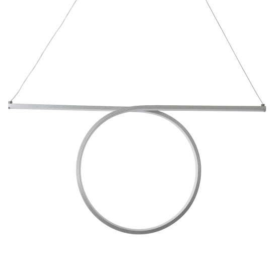 GLOBOSTAR® ROME 61296 Μοντέρνο Κρεμαστό Φωτιστικό Οροφής LED 24W 2640lm 200° AC 220-240V IP20 Ρυθμιζόμενο Λευκό CCT με On/Off 2700K/4500K/6000K - Lumileds SMD Chip - Νίκελ Βούρτσας - Μ65.5 x Π4 x Υ33cm - 3 Χρόνια Εγγύηση GLOBOSTAR® ROME 61296 Μοντέρνο Κρεμαστό Φωτιστικό Οροφής LED 24W 2640lm 200° AC 220-240V IP20 Ρυθμιζόμενο Λευκό CCT με On/Off 2700K/4500K/6000K - Lumileds SMD Chip - Νίκελ Βούρτσας - Μ65.5 x Π4 x Υ33cm - 3 Χρόνια Εγγύηση