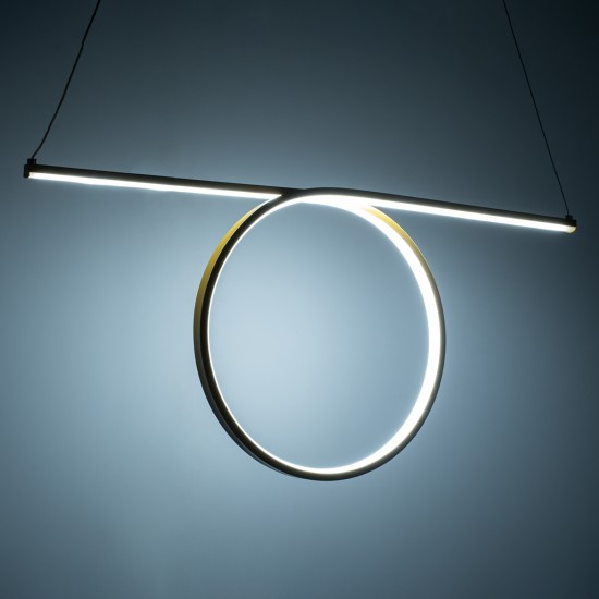 GLOBOSTAR® ROME 61297 Μοντέρνο Κρεμαστό Φωτιστικό Οροφής LED 24W 2640lm 200° AC 220-240V IP20 Ρυθμιζόμενο Λευκό CCT με On/Off 2700K/4500K/6000K - Lumileds SMD Chip - Χρυσό Βούρτσας - Μ65.5 x Π4 x Υ33cm - 3 Χρόνια Εγγύηση GLOBOSTAR® ROME 61297 Μοντέρνο Κρεμαστό Φωτιστικό Οροφής LED 24W 2640lm 200° AC 220-240V IP20 Ρυθμιζόμενο Λευκό CCT με On/Off 2700K/4500K/6000K - Lumileds SMD Chip - Χρυσό Βούρτσας - Μ65.5 x Π4 x Υ33cm - 3 Χρόνια Εγγύηση