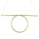 GLOBOSTAR® ROME 61297 Μοντέρνο Κρεμαστό Φωτιστικό Οροφής LED 24W 2640lm 200° AC 220-240V IP20 Ρυθμιζόμενο Λευκό CCT με On/Off 2700K/4500K/6000K - Lumileds SMD Chip - Χρυσό Βούρτσας - Μ65.5 x Π4 x Υ33cm - 3 Χρόνια Εγγύηση GLOBOSTAR® ROME 61297 Μοντέρνο Κρεμαστό Φωτιστικό Οροφής LED 24W 2640lm 200° AC 220-240V IP20 Ρυθμιζόμενο Λευκό CCT με On/Off 2700K/4500K/6000K - Lumileds SMD Chip - Χρυσό Βούρτσας - Μ65.5 x Π4 x Υ33cm - 3 Χρόνια Εγγύηση