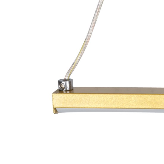 GLOBOSTAR® ROME 61297 Μοντέρνο Κρεμαστό Φωτιστικό Οροφής LED 24W 2640lm 200° AC 220-240V IP20 Ρυθμιζόμενο Λευκό CCT με On/Off 2700K/4500K/6000K - Lumileds SMD Chip - Χρυσό Βούρτσας - Μ65.5 x Π4 x Υ33cm - 3 Χρόνια Εγγύηση GLOBOSTAR® ROME 61297 Μοντέρνο Κρεμαστό Φωτιστικό Οροφής LED 24W 2640lm 200° AC 220-240V IP20 Ρυθμιζόμενο Λευκό CCT με On/Off 2700K/4500K/6000K - Lumileds SMD Chip - Χρυσό Βούρτσας - Μ65.5 x Π4 x Υ33cm - 3 Χρόνια Εγγύηση