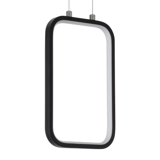 GLOBOSTAR® DEROBA 61298 Μοντέρνο Κρεμαστό Φωτιστικό Οροφής LED 12W 1320lm 360° AC 220-240V IP20 Ρυθμιζόμενο Λευκό CCT με On/Off 2700K/4500K/6000K - Lumileds SMD Chip - Μαύρο Ματ - Μ16 x Π1.6 x Υ25.5cm - 3 Χρόνια Εγγύηση GLOBOSTAR® DEROBA 61298 Μοντέρνο Κρεμαστό Φωτιστικό Οροφής LED 12W 1320lm 360° AC 220-240V IP20 Ρυθμιζόμενο Λευκό CCT με On/Off 2700K/4500K/6000K - Lumileds SMD Chip - Μαύρο Ματ - Μ16 x Π1.6 x Υ25.5cm - 3 Χρόνια Εγγύηση