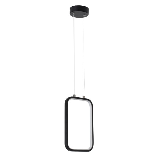 GLOBOSTAR® DEROBA 61298 Μοντέρνο Κρεμαστό Φωτιστικό Οροφής LED 12W 1320lm 360° AC 220-240V IP20 Ρυθμιζόμενο Λευκό CCT με On/Off 2700K/4500K/6000K - Lumileds SMD Chip - Μαύρο Ματ - Μ16 x Π1.6 x Υ25.5cm - 3 Χρόνια Εγγύηση GLOBOSTAR® DEROBA 61298 Μοντέρνο Κρεμαστό Φωτιστικό Οροφής LED 12W 1320lm 360° AC 220-240V IP20 Ρυθμιζόμενο Λευκό CCT με On/Off 2700K/4500K/6000K - Lumileds SMD Chip - Μαύρο Ματ - Μ16 x Π1.6 x Υ25.5cm - 3 Χρόνια Εγγύηση