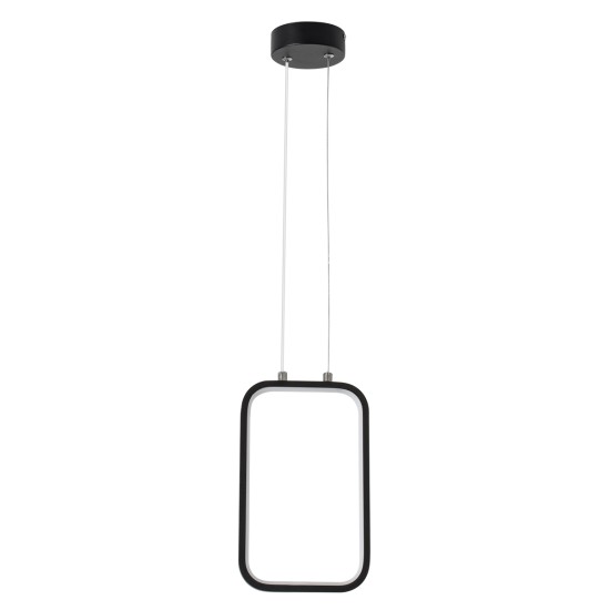 GLOBOSTAR® DEROBA 61298 Μοντέρνο Κρεμαστό Φωτιστικό Οροφής LED 12W 1320lm 360° AC 220-240V IP20 Ρυθμιζόμενο Λευκό CCT με On/Off 2700K/4500K/6000K - Lumileds SMD Chip - Μαύρο Ματ - Μ16 x Π1.6 x Υ25.5cm - 3 Χρόνια Εγγύηση GLOBOSTAR® DEROBA 61298 Μοντέρνο Κρεμαστό Φωτιστικό Οροφής LED 12W 1320lm 360° AC 220-240V IP20 Ρυθμιζόμενο Λευκό CCT με On/Off 2700K/4500K/6000K - Lumileds SMD Chip - Μαύρο Ματ - Μ16 x Π1.6 x Υ25.5cm - 3 Χρόνια Εγγύηση