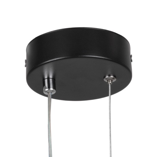 GLOBOSTAR® DEROBA 61298 Μοντέρνο Κρεμαστό Φωτιστικό Οροφής LED 12W 1320lm 360° AC 220-240V IP20 Ρυθμιζόμενο Λευκό CCT με On/Off 2700K/4500K/6000K - Lumileds SMD Chip - Μαύρο Ματ - Μ16 x Π1.6 x Υ25.5cm - 3 Χρόνια Εγγύηση GLOBOSTAR® DEROBA 61298 Μοντέρνο Κρεμαστό Φωτιστικό Οροφής LED 12W 1320lm 360° AC 220-240V IP20 Ρυθμιζόμενο Λευκό CCT με On/Off 2700K/4500K/6000K - Lumileds SMD Chip - Μαύρο Ματ - Μ16 x Π1.6 x Υ25.5cm - 3 Χρόνια Εγγύηση