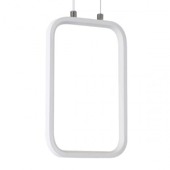 GLOBOSTAR® DEROBA 61299 Μοντέρνο Κρεμαστό Φωτιστικό Οροφής LED 12W 1320lm 360° AC 220-240V IP20 Ρυθμιζόμενο Λευκό CCT με On/Off 2700K/4500K/6000K - Lumileds SMD Chip - Λευκό Ματ - Μ16 x Π1.6 x Υ25.5cm - 3 Χρόνια Εγγύηση GLOBOSTAR® DEROBA 61299 Μοντέρνο Κρεμαστό Φωτιστικό Οροφής LED 12W 1320lm 360° AC 220-240V IP20 Ρυθμιζόμενο Λευκό CCT με On/Off 2700K/4500K/6000K - Lumileds SMD Chip - Λευκό Ματ - Μ16 x Π1.6 x Υ25.5cm - 3 Χρόνια Εγγύηση