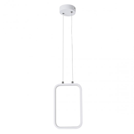 GLOBOSTAR® DEROBA 61299 Μοντέρνο Κρεμαστό Φωτιστικό Οροφής LED 12W 1320lm 360° AC 220-240V IP20 Ρυθμιζόμενο Λευκό CCT με On/Off 2700K/4500K/6000K - Lumileds SMD Chip - Λευκό Ματ - Μ16 x Π1.6 x Υ25.5cm - 3 Χρόνια Εγγύηση GLOBOSTAR® DEROBA 61299 Μοντέρνο Κρεμαστό Φωτιστικό Οροφής LED 12W 1320lm 360° AC 220-240V IP20 Ρυθμιζόμενο Λευκό CCT με On/Off 2700K/4500K/6000K - Lumileds SMD Chip - Λευκό Ματ - Μ16 x Π1.6 x Υ25.5cm - 3 Χρόνια Εγγύηση