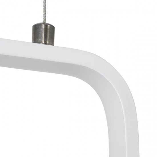 GLOBOSTAR® DEROBA 61299 Μοντέρνο Κρεμαστό Φωτιστικό Οροφής LED 12W 1320lm 360° AC 220-240V IP20 Ρυθμιζόμενο Λευκό CCT με On/Off 2700K/4500K/6000K - Lumileds SMD Chip - Λευκό Ματ - Μ16 x Π1.6 x Υ25.5cm - 3 Χρόνια Εγγύηση GLOBOSTAR® DEROBA 61299 Μοντέρνο Κρεμαστό Φωτιστικό Οροφής LED 12W 1320lm 360° AC 220-240V IP20 Ρυθμιζόμενο Λευκό CCT με On/Off 2700K/4500K/6000K - Lumileds SMD Chip - Λευκό Ματ - Μ16 x Π1.6 x Υ25.5cm - 3 Χρόνια Εγγύηση