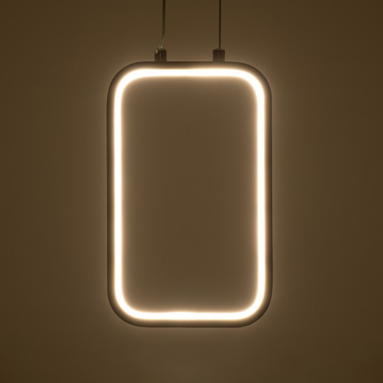 GLOBOSTAR® DEROBA 61299 Μοντέρνο Κρεμαστό Φωτιστικό Οροφής LED 12W 1320lm 360° AC 220-240V IP20 Ρυθμιζόμενο Λευκό CCT με On/Off 2700K/4500K/6000K - Lumileds SMD Chip - Λευκό Ματ - Μ16 x Π1.6 x Υ25.5cm - 3 Χρόνια Εγγύηση GLOBOSTAR® DEROBA 61299 Μοντέρνο Κρεμαστό Φωτιστικό Οροφής LED 12W 1320lm 360° AC 220-240V IP20 Ρυθμιζόμενο Λευκό CCT με On/Off 2700K/4500K/6000K - Lumileds SMD Chip - Λευκό Ματ - Μ16 x Π1.6 x Υ25.5cm - 3 Χρόνια Εγγύηση