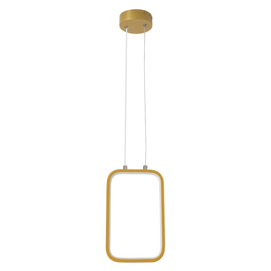 GLOBOSTAR® DEROBA 61301 Μοντέρνο Κρεμαστό Φωτιστικό Οροφής LED 12W 1320lm 360° AC 220-240V IP20 Ρυθμιζόμενο Λευκό CCT με On/Off 2700K/4500K/6000K - Lumileds SMD Chip - Χρυσό Βούρτσας - Μ16 x Π1.6 x Υ25.5cm - 3 Χρόνια Εγγύηση GLOBOSTAR® DEROBA 61301 Μοντέρνο Κρεμαστό Φωτιστικό Οροφής LED 12W 1320lm 360° AC 220-240V IP20 Ρυθμιζόμενο Λευκό CCT με On/Off 2700K/4500K/6000K - Lumileds SMD Chip - Χρυσό Βούρτσας - Μ16 x Π1.6 x Υ25.5cm - 3 Χρόνια Εγγύηση