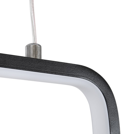 GLOBOSTAR® NEROBA 61302 Μοντέρνο Κρεμαστό Φωτιστικό Οροφής LED 18W 1980lm 360° AC 220-240V IP20 Ρυθμιζόμενο Λευκό CCT με On/Off 2700K/4500K/6000K - Lumileds SMD Chip - Μαύρο Ματ - Μ29 x Π2 x Υ36cm - 3 Χρόνια Εγγύηση GLOBOSTAR® NEROBA 61302 Μοντέρνο Κρεμαστό Φωτιστικό Οροφής LED 18W 1980lm 360° AC 220-240V IP20 Ρυθμιζόμενο Λευκό CCT με On/Off 2700K/4500K/6000K - Lumileds SMD Chip - Μαύρο Ματ - Μ29 x Π2 x Υ36cm - 3 Χρόνια Εγγύηση