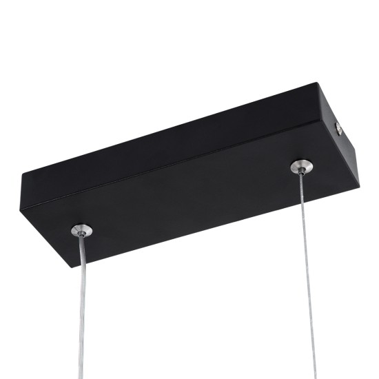 GLOBOSTAR® NEROBA 61302 Μοντέρνο Κρεμαστό Φωτιστικό Οροφής LED 18W 1980lm 360° AC 220-240V IP20 Ρυθμιζόμενο Λευκό CCT με On/Off 2700K/4500K/6000K - Lumileds SMD Chip - Μαύρο Ματ - Μ29 x Π2 x Υ36cm - 3 Χρόνια Εγγύηση GLOBOSTAR® NEROBA 61302 Μοντέρνο Κρεμαστό Φωτιστικό Οροφής LED 18W 1980lm 360° AC 220-240V IP20 Ρυθμιζόμενο Λευκό CCT με On/Off 2700K/4500K/6000K - Lumileds SMD Chip - Μαύρο Ματ - Μ29 x Π2 x Υ36cm - 3 Χρόνια Εγγύηση