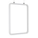 GLOBOSTAR® NEROBA 61303 Μοντέρνο Κρεμαστό Φωτιστικό Οροφής LED 18W 1980lm 360° AC 220-240V IP20 Ρυθμιζόμενο Λευκό CCT με On/Off 2700K/4500K/6000K - Lumileds SMD Chip - Λευκό Ματ - Μ29 x Π2 x Υ36cm - 3 Χρόνια Εγγύηση