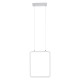 GLOBOSTAR® NEROBA 61303 Μοντέρνο Κρεμαστό Φωτιστικό Οροφής LED 18W 1980lm 360° AC 220-240V IP20 Ρυθμιζόμενο Λευκό CCT με On/Off 2700K/4500K/6000K - Lumileds SMD Chip - Λευκό Ματ - Μ29 x Π2 x Υ36cm - 3 Χρόνια Εγγύηση